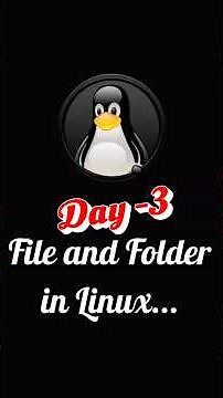 Day 3: Files & Folders in Linux | Create, Delete, View Commands (touch, mkdir, cat) #linuxessentials