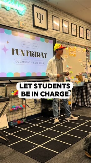 Sometimes the best thing a teacher can do is step back and let students take the lead. My students plan and run our Fun Fridays. They learn so many skills like communication, coordination, and leadership! #TeacherTok #StudentLeadership #HighSchoolTeacher #TeachingTips #ClassroomCommunity
