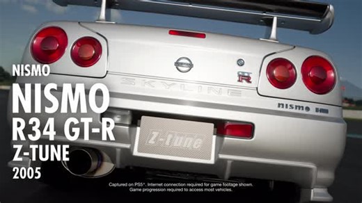 64K views · 924 reactions | The ‘05 Nismo R34 GT-R Z-tune pulls into Gran Turismo 7 with today's latest update - play.st/3GWmPTQ | PlayStation | Facebook