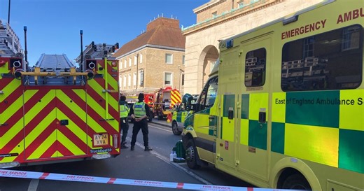 'Accidental' hotel fire sees Cambridge road closed for three hours