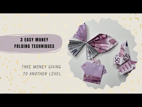 3 Creative Money Folding Techniques – Take Your Money Gift to the Next Level 💸🎁