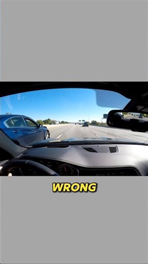 Car Driving the Wrong Way on Highway ⚠️#shorts