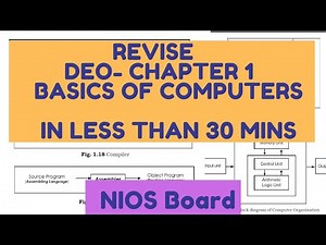 DEO - Revise Chapter 1 - Basics of Computers in Less than 30 Mins | NIOS Made Easy
