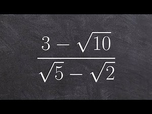 Dividing two binomial radical expression and simplifying the expression