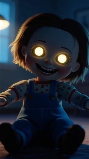 Creepy Doll Turns Head 😱 | Funny Horror Animation Loop