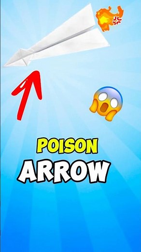 How to make a paper poison arrow #shorts