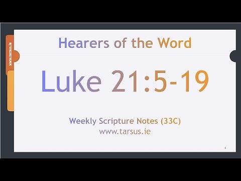 Luke 21:5-19 This will be your opportunity to testify