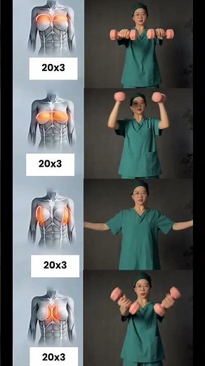 4 Dumbbell Exercises to Strengthen Your Chest & Upper Body | 20×3 Workout