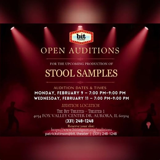 🎭 AUDITION NOTICE: STOOL SAMPLES