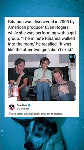 Rihanna was discovered in 2003 by American producer Evan Rogers while she was performing with a