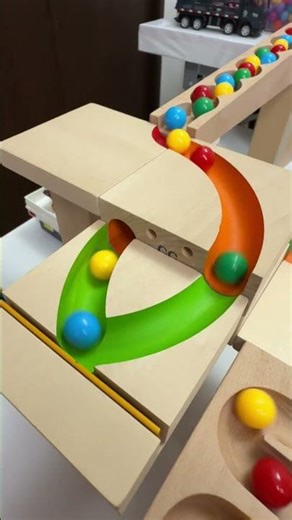 Marble Run 130 マーブルラン Colorful Marbles #ビー玉転がし #marblerace #マーブルラン #marblerun #asmr #haba #小さな大工さん