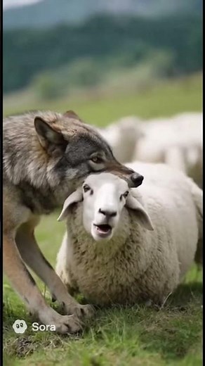 🐺Wolf Attacks Sheep! Herd Dogs Rush In to Protect!🐑