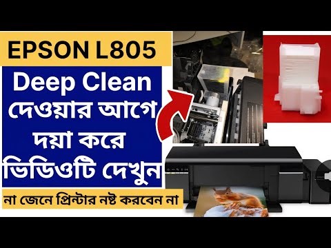 Epson L805 Printer Deep Clean & Power Ink Flush | Fix Print Quality Issues Step by Step