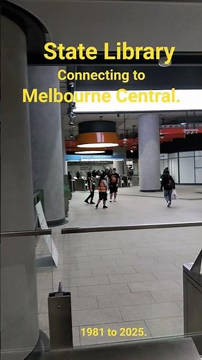 Melbourne Central meets State library.