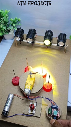 Amazing 🔥 DJ Sharpy Light Using Sequential Switching 🔌⚡#experiment #hacks #youtubeshorts #amazing