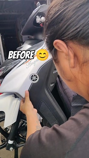 Mio Gear Scratch Cover Up Carbon Sticker #decals #sticker #scratchwrap #fairingswrap