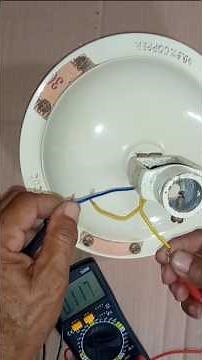 Ceiling Fan R, S & C Wire Test with Multimeter