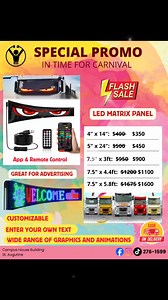 LED MATRIX PANEL All sizes available ————————— 🏢Visit us at 1st floor, Campus House, 32 Eastern Main Road, St. Augustine 📲Or Whatsapp orders to (868) 276-1599 ————————— 📞 | (868) 276-1599, 298-4142, 345-1078 📍 | #32 EMR, Campus House, St. Augustine 📦 | Delivery Nationwide 🚚 | Cash on Delivery Accepted #matrixpanel #ledlights #trinidad #ledeyes #carshow #trucklights #carnival #sale | Innopro Technology