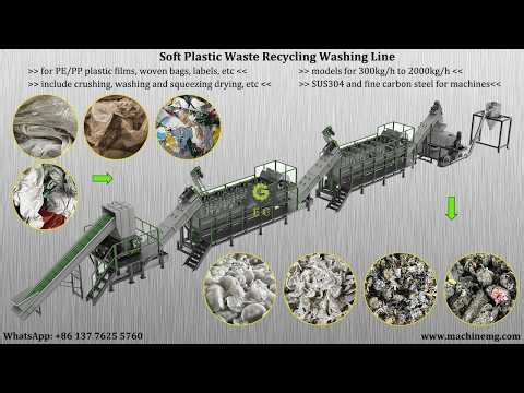 Hot Sale Plastic Film Washing Line with Squeezer | Complete Recycling System for LDPE/HDPE Film