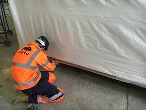 Fitting Modular Building Shrink Wrap Transport Bags