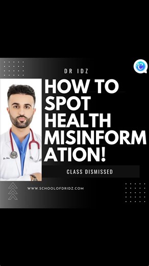 Dr Idrees Mughal (MBBS, MRes, DipIBLM) on Instagram: "HOW TO SPOT HEALTH MISINFORMATION!! 🥴❌🏫 #nutrition #weightloss #fitness #health #doctor"