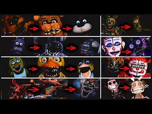 FNAF Jumpscares Evolution In Official Games