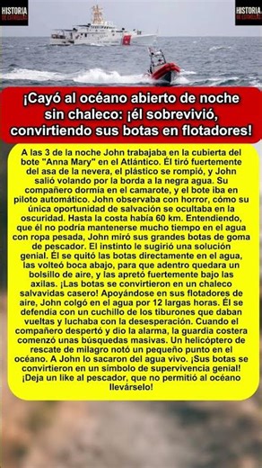 12 horas a la deriva: El pescador que usó sus botas como salvavidas
