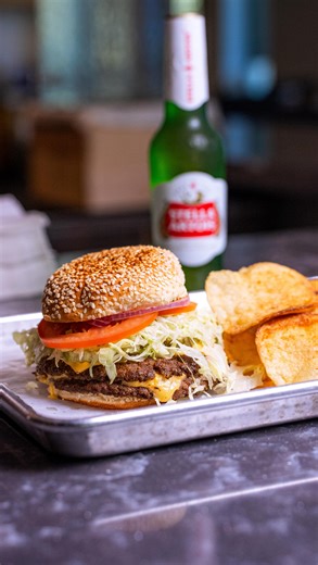 The best bartenders need the best food! Our Grove Burger hits the spot everytime! | The Grove Wine Bar & Kitchen