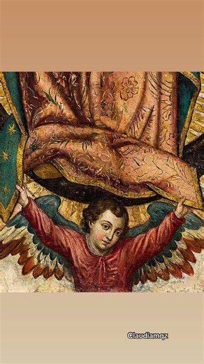 Quien es el Ángel que sostiene a la Virgen María de Guadalupe. #historiadelavirgendeguadalupe #mexico #oracionpoderosa #virgendeguadalupe #claudiamqz