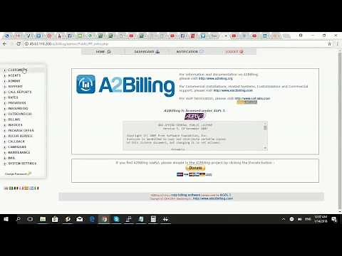 A2Billing creating rate card and call plan