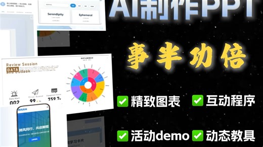 【AI一键搞定动态PPT】AI做的精美图标、动态程序、互动教学工具都能放进PPT里
