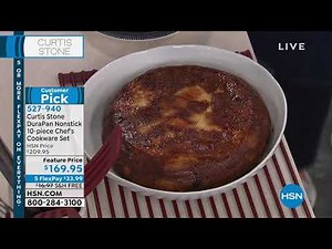 Curtis Stone DuraPan Nonstick 10piece Chef's Cookware Set