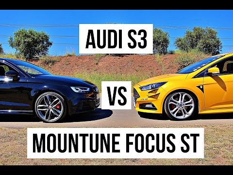 2018 Audi S3 vs 2018 Ford Focus ST Mountune Edition | LAUNCH AND ROLLING RUNS