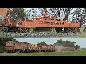GWA Ballast Train Unloading Hoppers & Ploughing Ballast (4'11/20190 - PoathTV Australian Railways