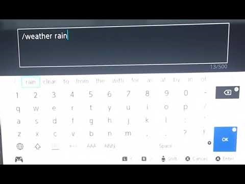 How to make it rain in minecraft #minecraft #hacks