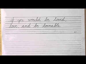 How To Write in Cursive // Lesson 25 // A complete Course // FREE Worksheets