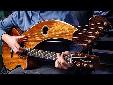 This is a Harp Guitar and It Sounds INCREDIBLE