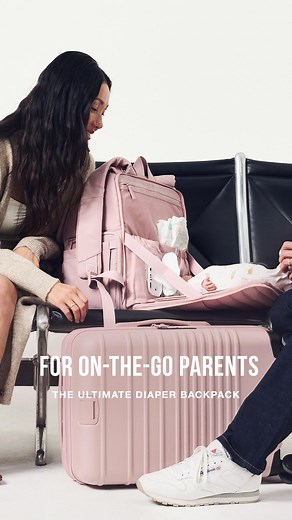 Take the stress out of traveling with a little one. The Ultimate Diaper Backpack features a built-in changing pad, stroller straps, and more. | Beis