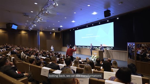 On a gloriously sunny evening in Lausanne, the EMBA class of September 2025 celebrated their graduation with speeches that highlighted optimism, presence, and diversity to drive positive impact in the world. Class “EMBAssadors” Shabnam Ebrahimi and Ahmed Riad Ismail committed to using their personal transformations during the program to drive positive change in their companies and communities. “We arrived as professionals; we leave as Transformers. We arrived as classmates; we leave as friends. 