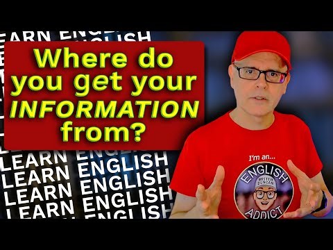 Where do you get your information? English words for searching #mrduncanenglish