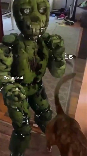 Poor Springtrap #fnaf #fivenightsatfreddys #fnafsecuritybreach #springtrap #dog #funny #memes #fyp