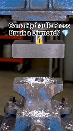 Crushing a Real Diamond with Hydraulic Press 😱 (Unbelievable!)
