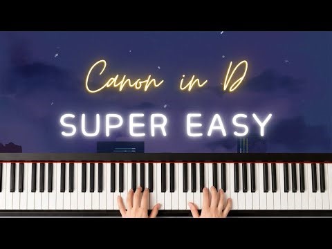Canon in D – Easy Piano Tutorial (Beginner, perfect for self-learning)