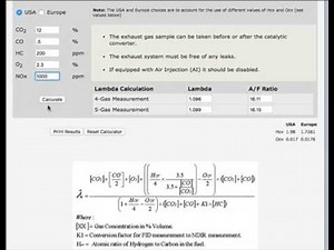 Smog Test and Repair Technician Exam Preparation: Understanding Lambda efficiency