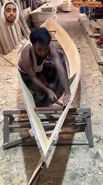 Amazing process of making Wooden Boat