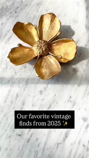 Pearl’s Puff Parlor on Instagram: "Another year is wrapping up and it sure was a fun one indeed! 🥳 Here are some of Pearl’s favorite vintage finds she discovered in 2025.✨ Which one was your favorite? Note: The pieces featured in this video are not for sale."