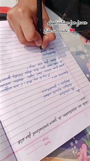 Application for fever/write application sick #shorts #viralshorts #youtubeshorts #viral