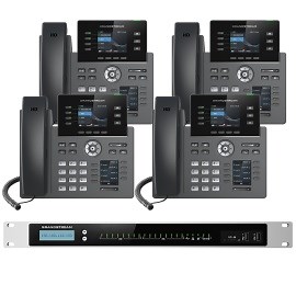 Business Phone System by Grandstream: 8 Line Enhanced Package