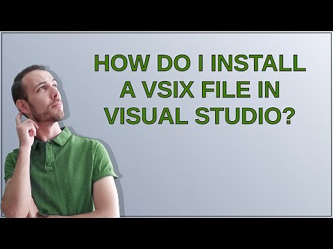 How do I install a VSIX file in Visual Studio?