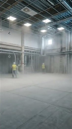 From raw concrete to a high-tech command center — precision meets power ⚡